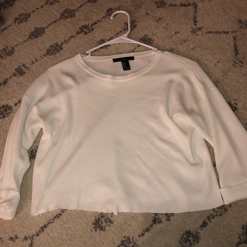 White forever 21 sweater